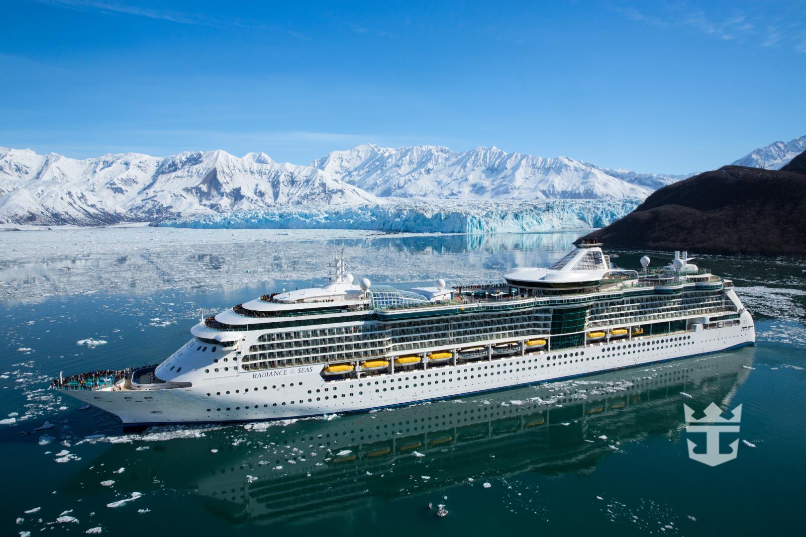 Exterior view of Radiance of the Seas in Ketchikan, Alaska, U.S.